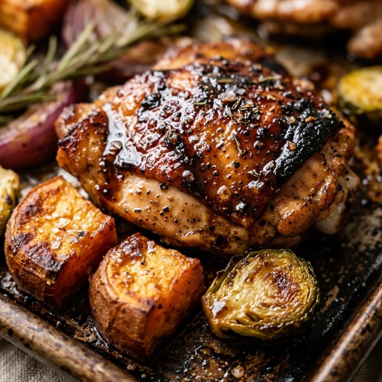 Sheet Pan Balsamic Chicken Winter Veggies Easy One Pan Cozy Family