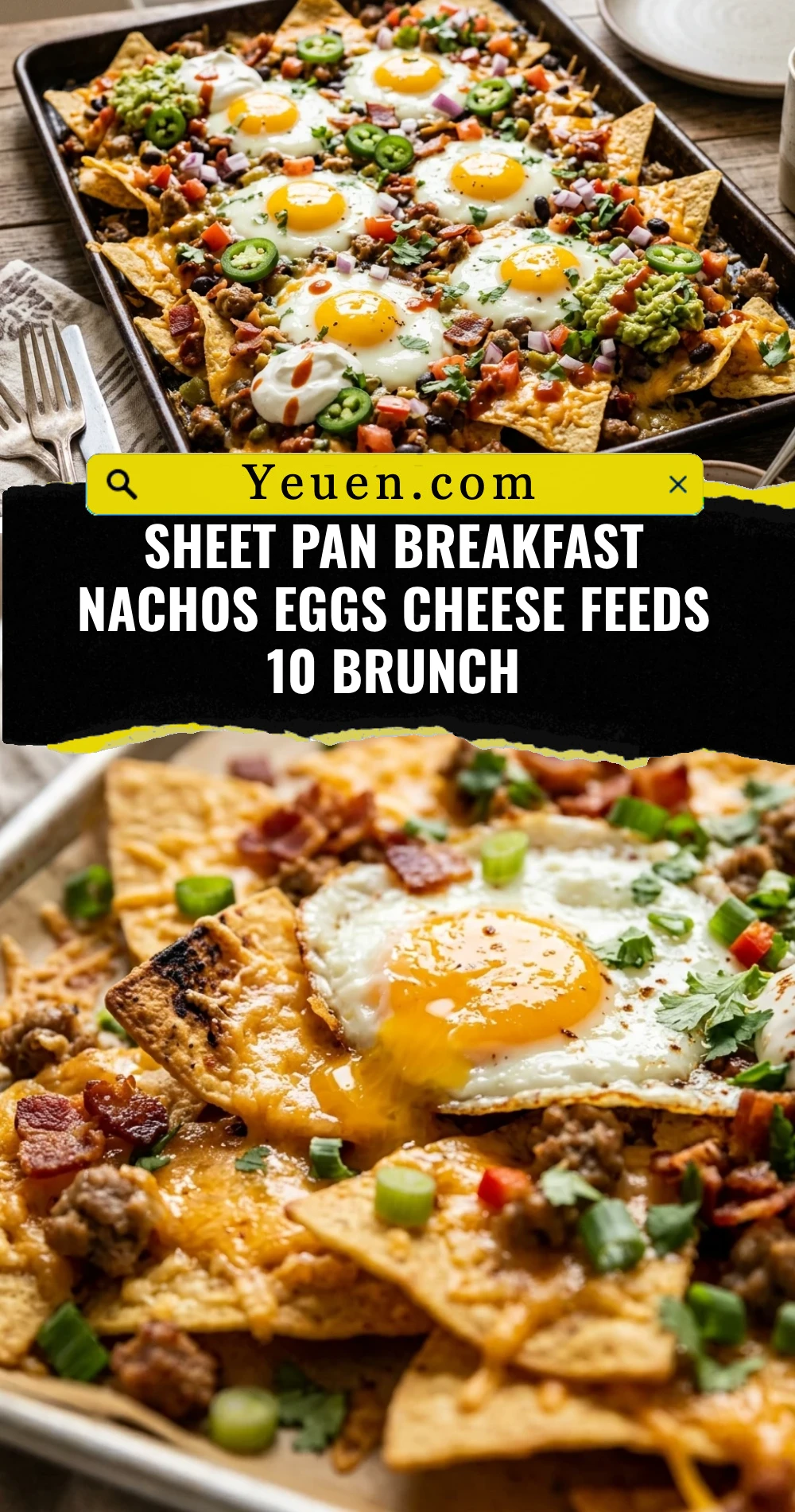 Sheet Pan Breakfast Nachos Eggs Cheese Feeds 10 Brunch