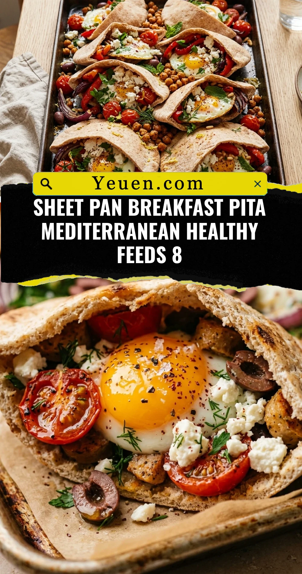 Sheet Pan Breakfast Pita Mediterranean Healthy Feeds 8