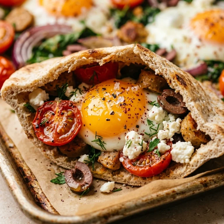 Sheet Pan Breakfast Pita Mediterranean Healthy Feeds 8