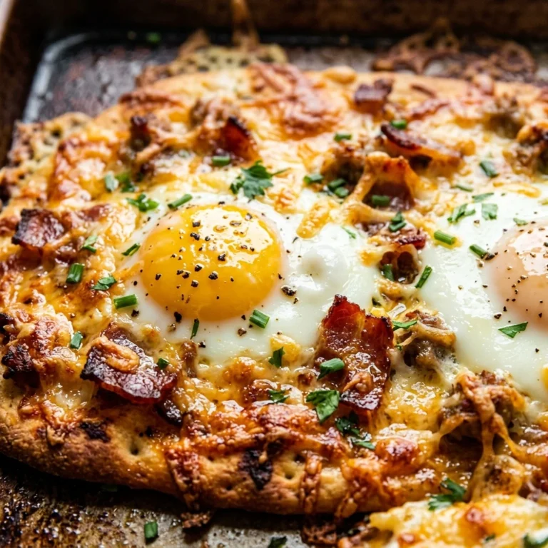 Sheet Pan Breakfast Pizza Eggs Cheese Feeds 8 Brunch