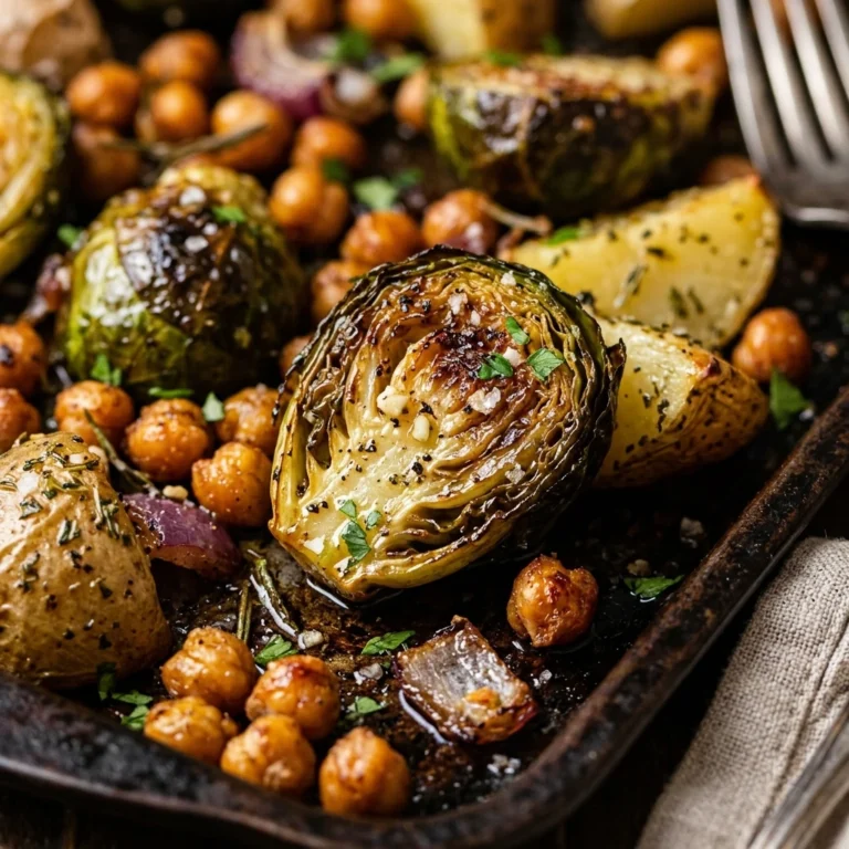 Sheet Pan Brussels Sprouts Dinner One Pan Easy 20 Min Family Vegetarian