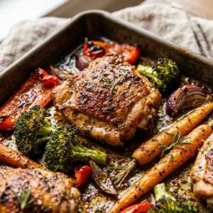 Sheet Pan Budget Chicken Veggies Under $10 One Pan Easy Family