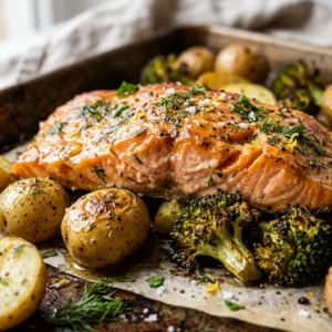 Sheet Pan Budget Salmon Dinner Under $10 One Pan Easy Family