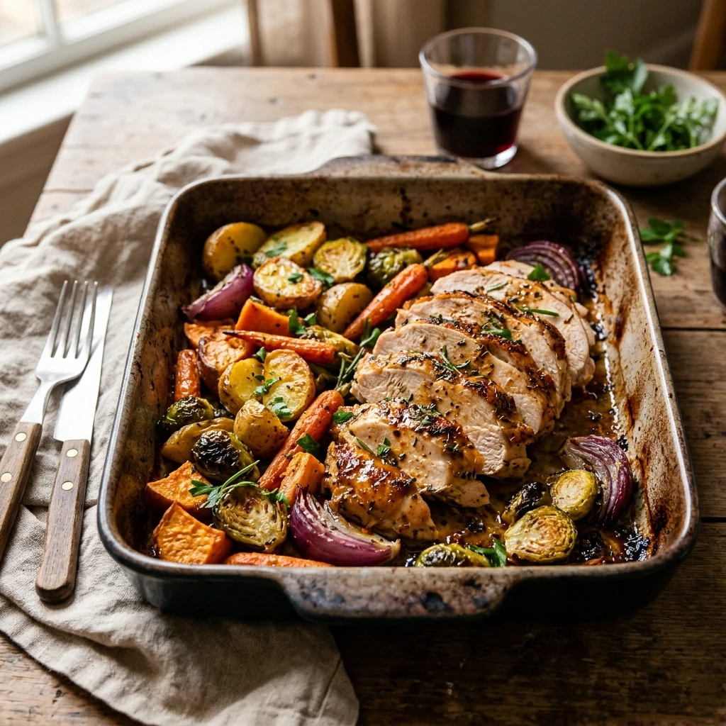 Sheet Pan Budget Turkey Dinner Under $10 One Pan Easy Family