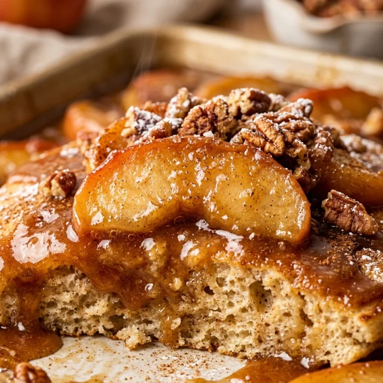 Sheet Pan Caramel Apple Pancakes Fall Gooey Feeds 8