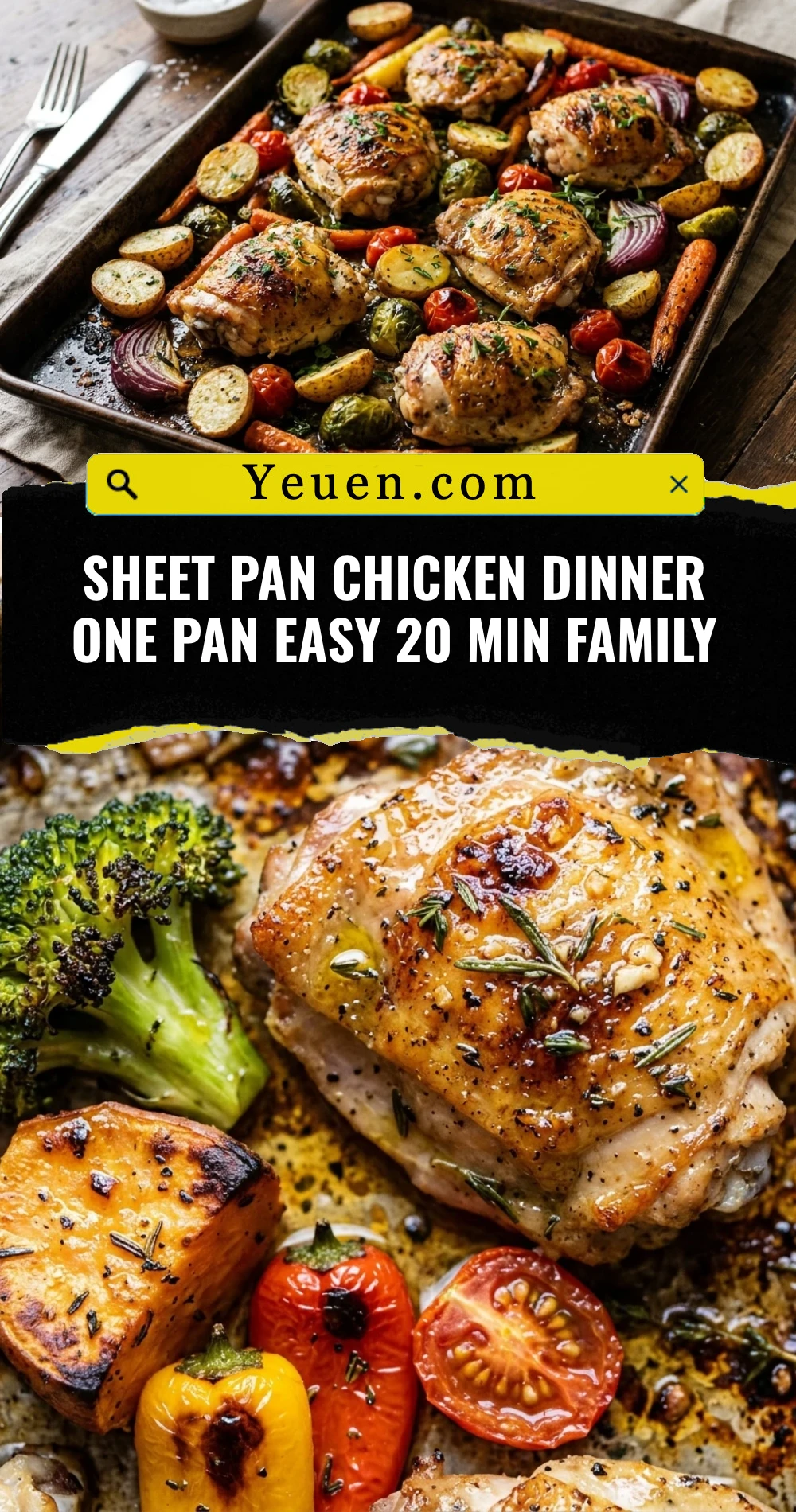 Sheet Pan Chicken Dinner One Pan Easy 20 Min Family