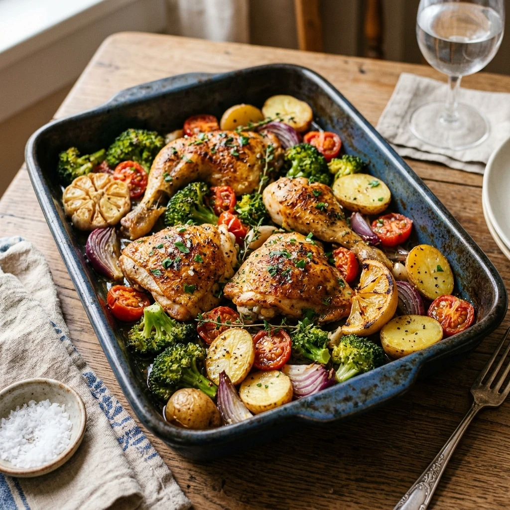 Sheet Pan Chicken Dinner One Pan Easy 20 Min Family