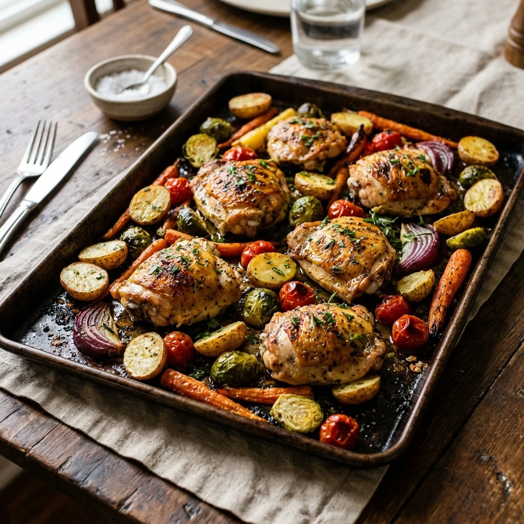 Sheet Pan Chicken Dinner One Pan Easy 20 Min Family