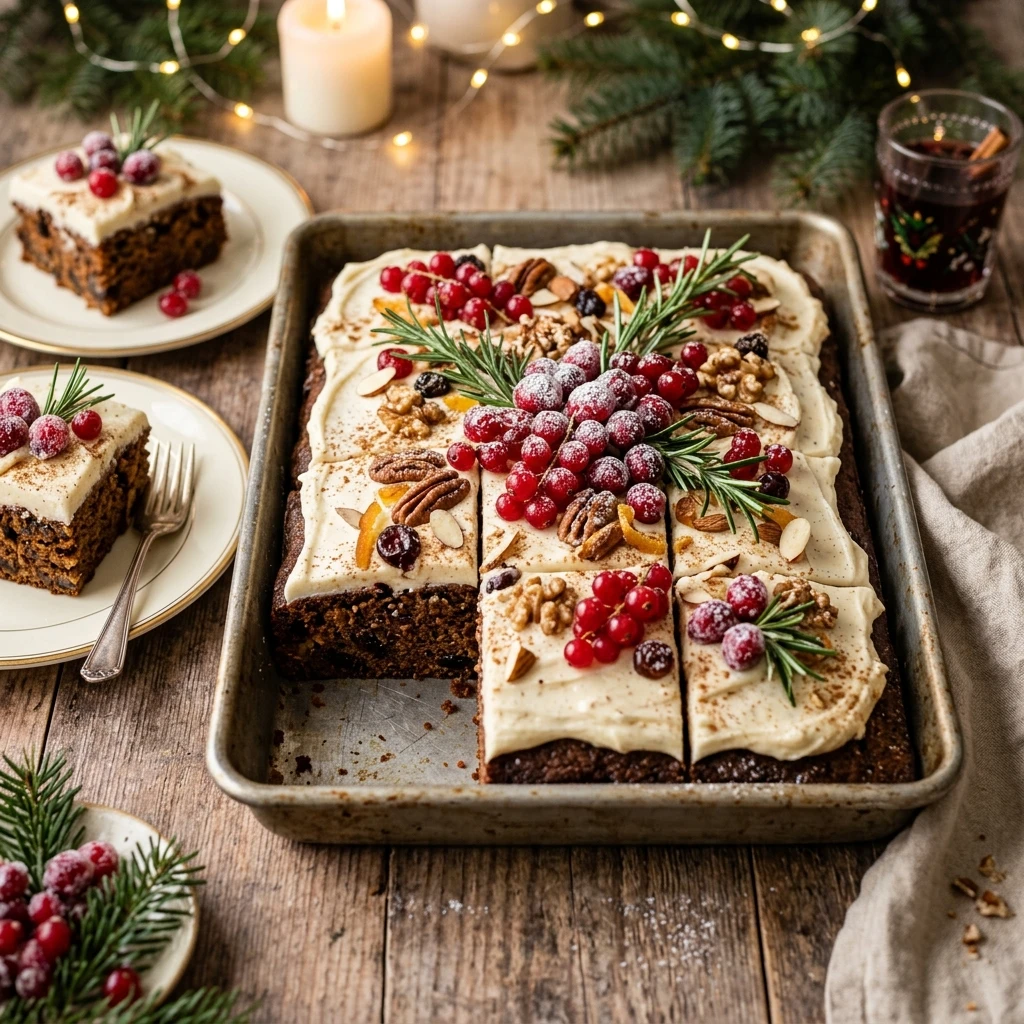 Sheet Pan Christmas Cake Feed A Crowd No Fail