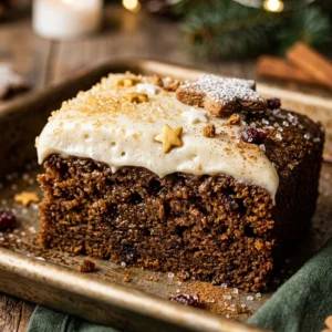 Sheet Pan Christmas Gingerbread Cake Feed A Crowd