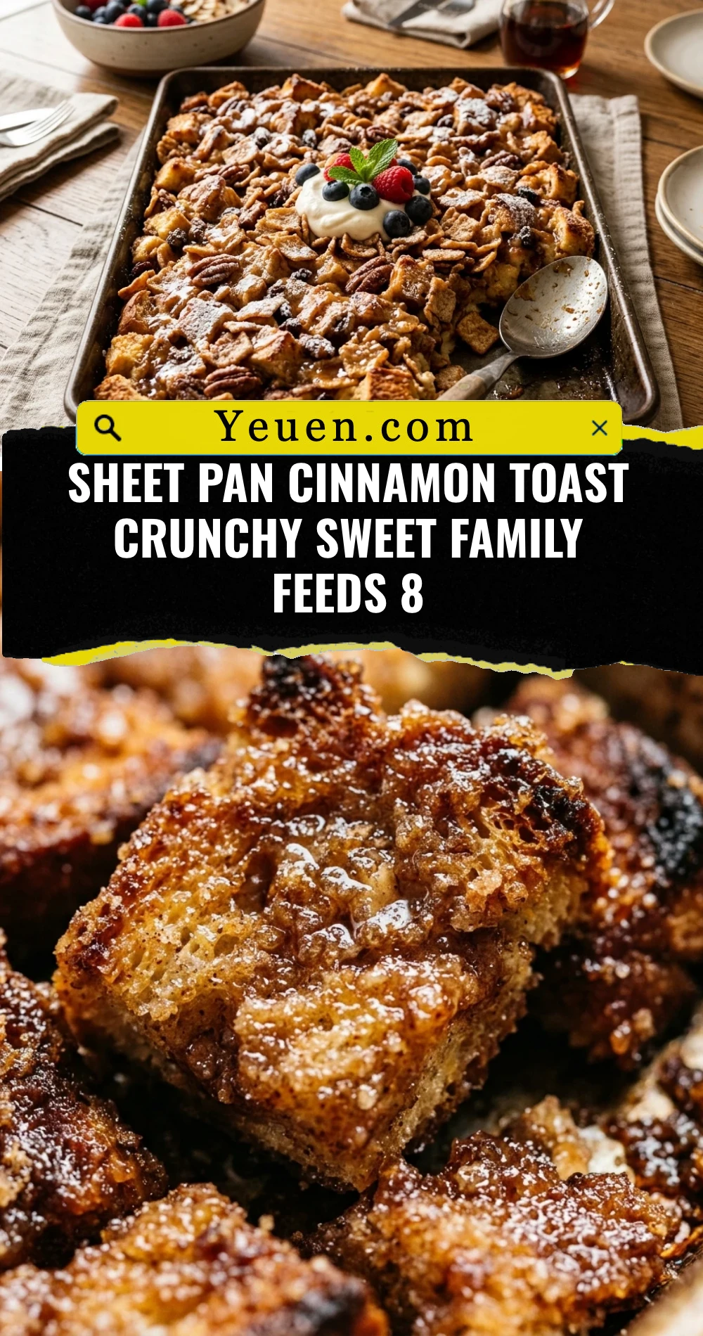 Sheet Pan Cinnamon Toast Crunchy Sweet Family Feeds 8