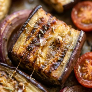 Sheet Pan Eggplant Dinner One Pan Easy 20 Min Family Vegetarian