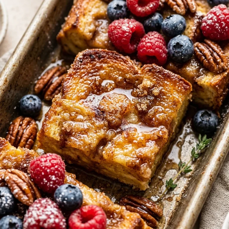 Sheet Pan French Toast Bake Cheesy Family Feeds 8