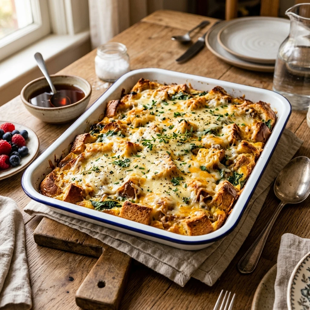 Sheet Pan French Toast Bake Cheesy Family Feeds 8