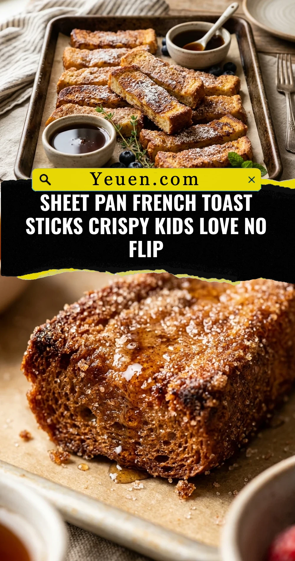 Sheet Pan French Toast Sticks Crispy Kids Love No Flip