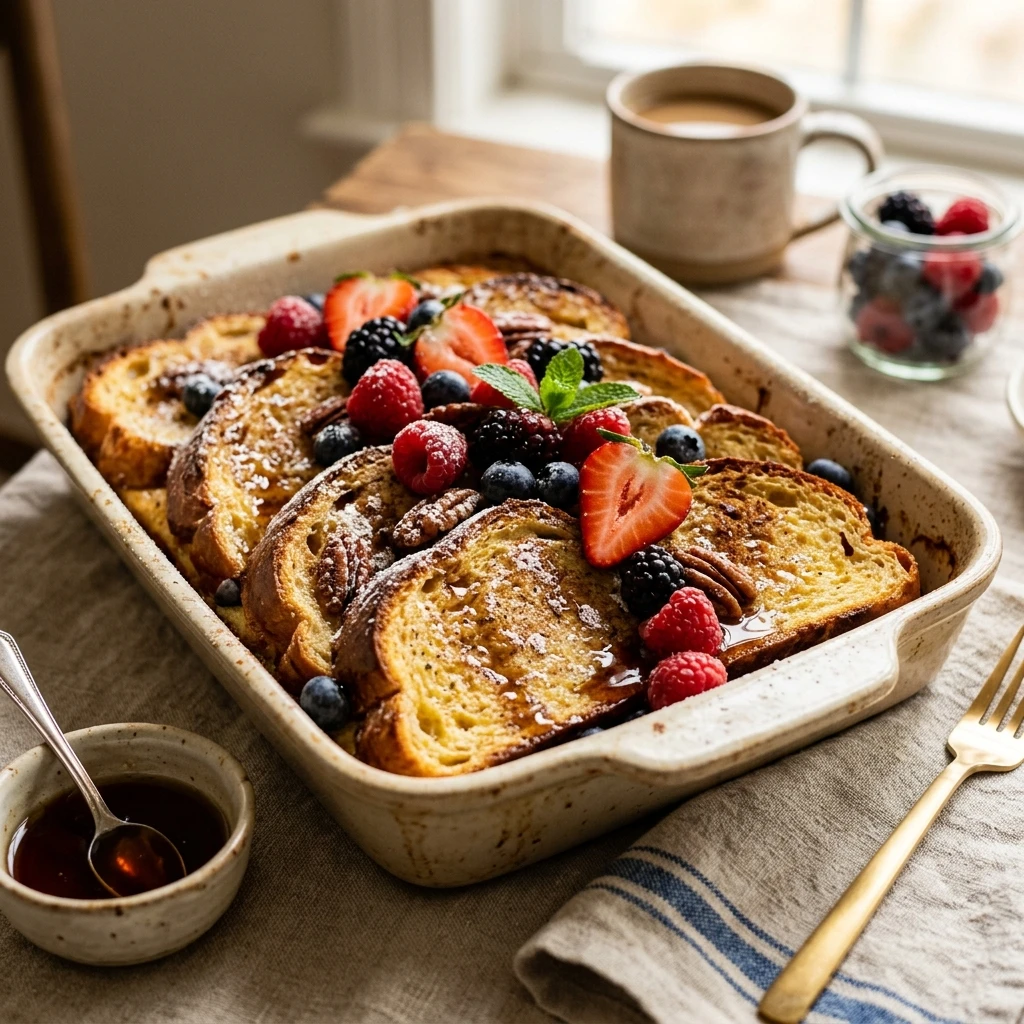 Sheet Pan French Toast With Cinnamon Make Ahead