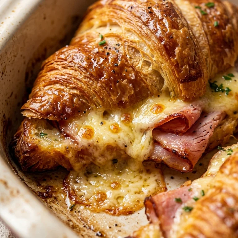 Sheet Pan Ham And Cheese Croissants Easy No Flip Feeds 12