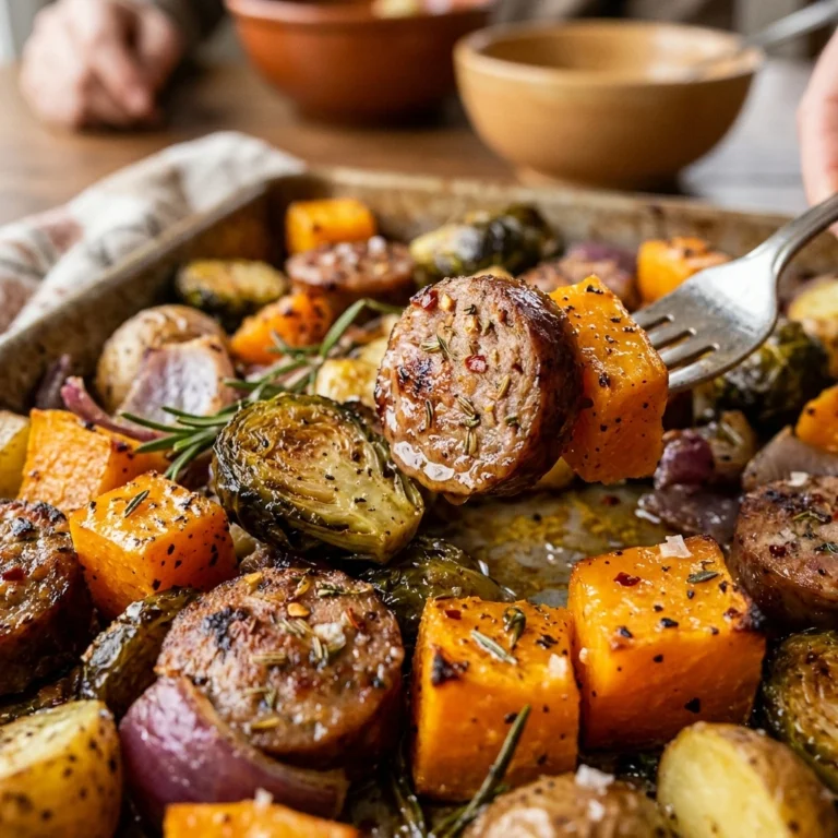 Sheet Pan Italian Sausage Winter Vegetables Easy One Pan Cozy Family