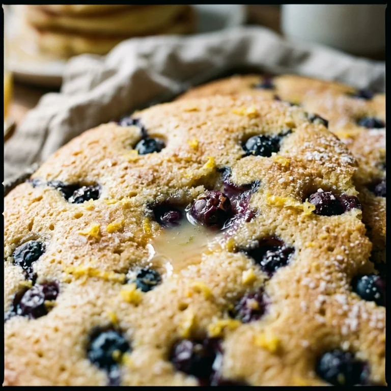 Sheet Pan Lemon Blueberry Pancakes Fluffy Zesty Feeds 8