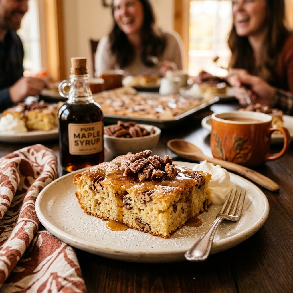 Sheet Pan Maple Pecan Pancakes Fall Cozy Feeds 8 Better Than Diner