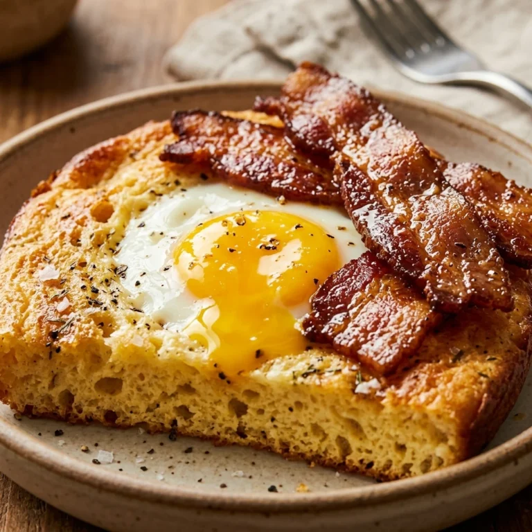 Sheet Pan Pancake With Eggs And Bacon For Crowd