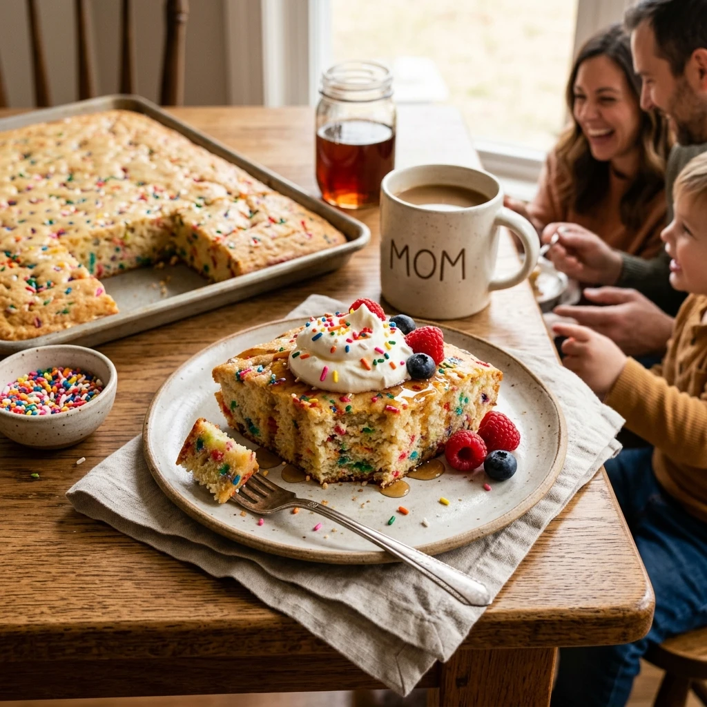 Sheet Pan Pancakes Birthday Sprinkles Family