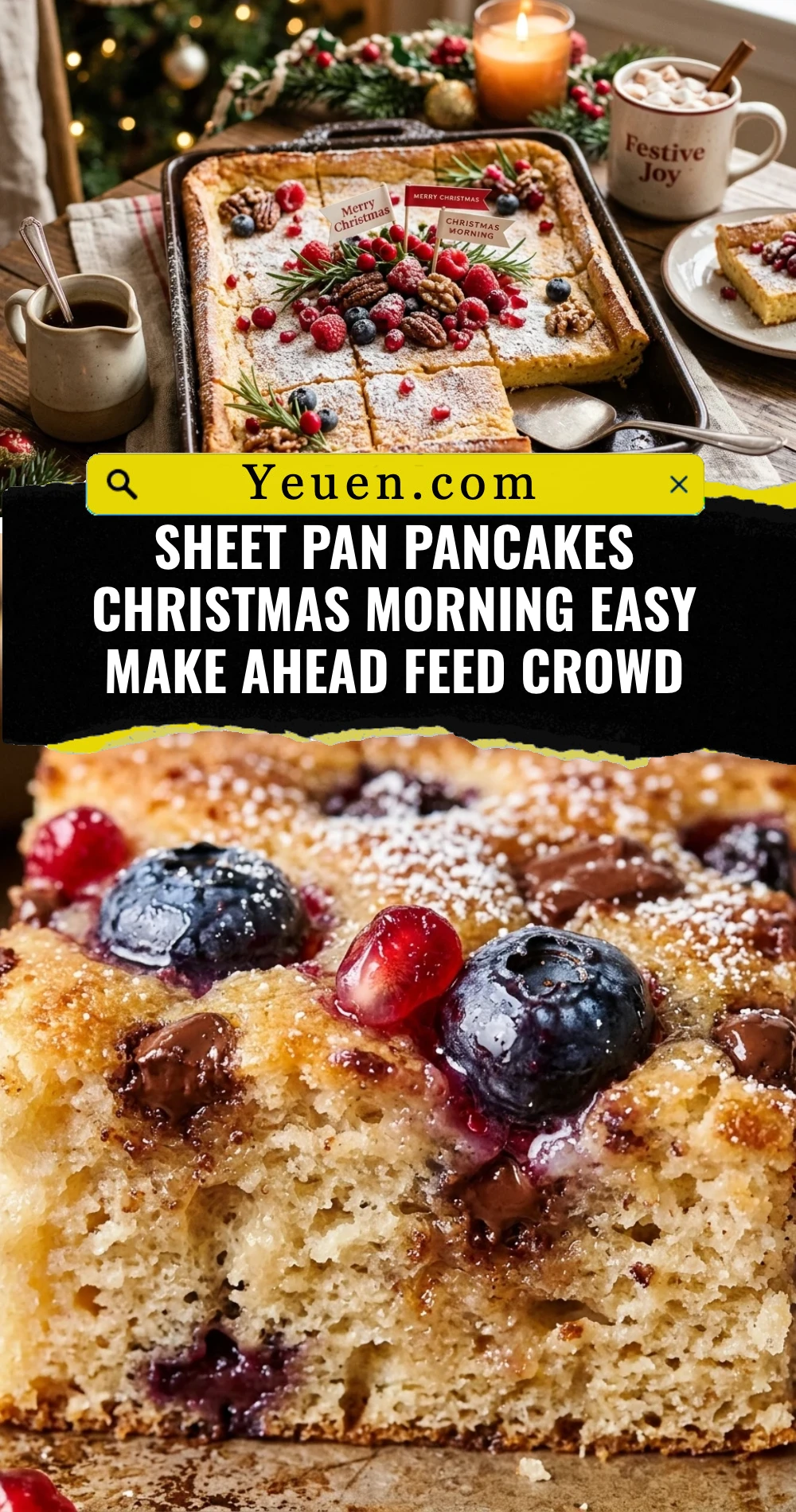 Sheet Pan Pancakes Christmas Morning Easy Make Ahead Feed Crowd