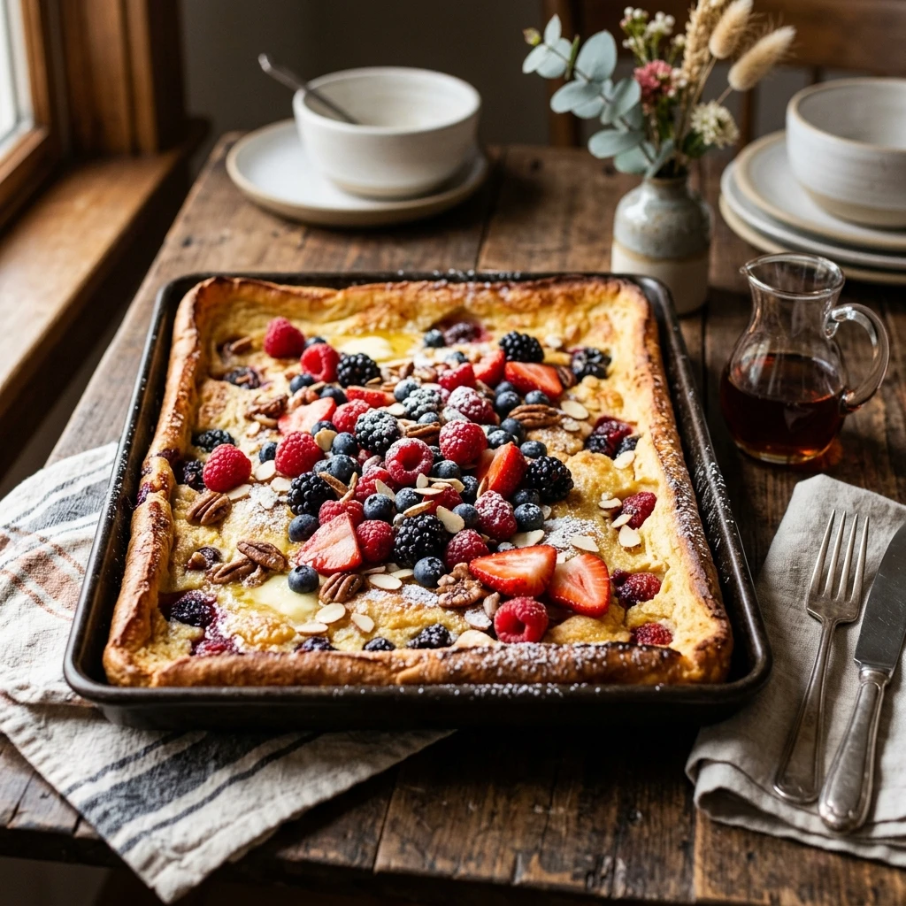 Sheet Pan Pancakes Fluffy Family Feeds 8 No Flipping