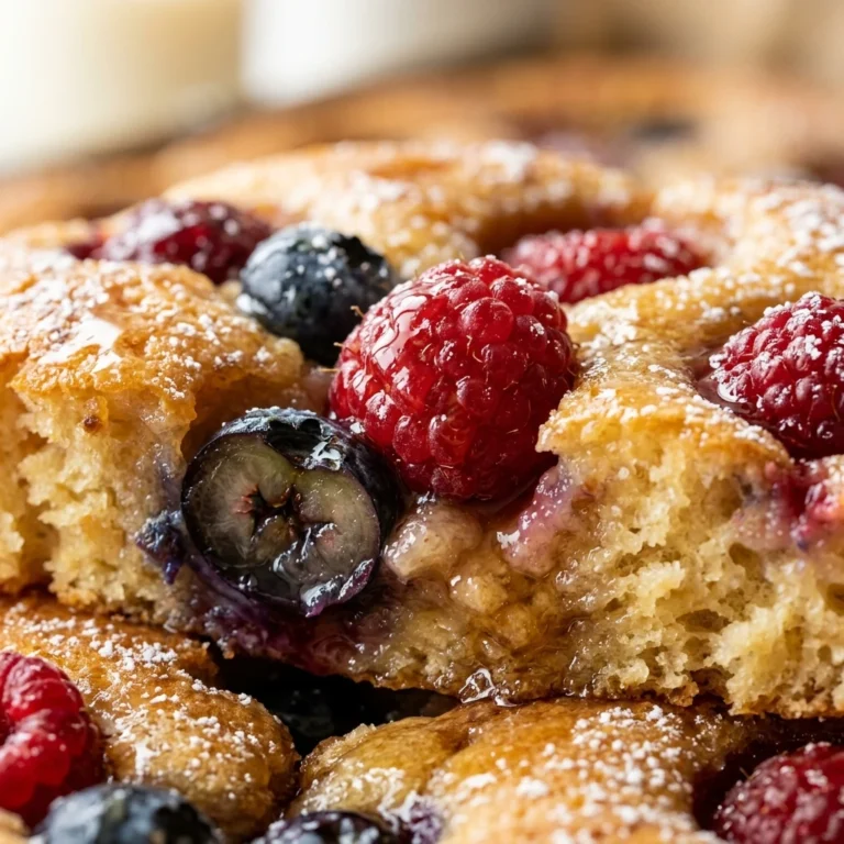 Sheet Pan Pancakes With Berries Brunch Easy