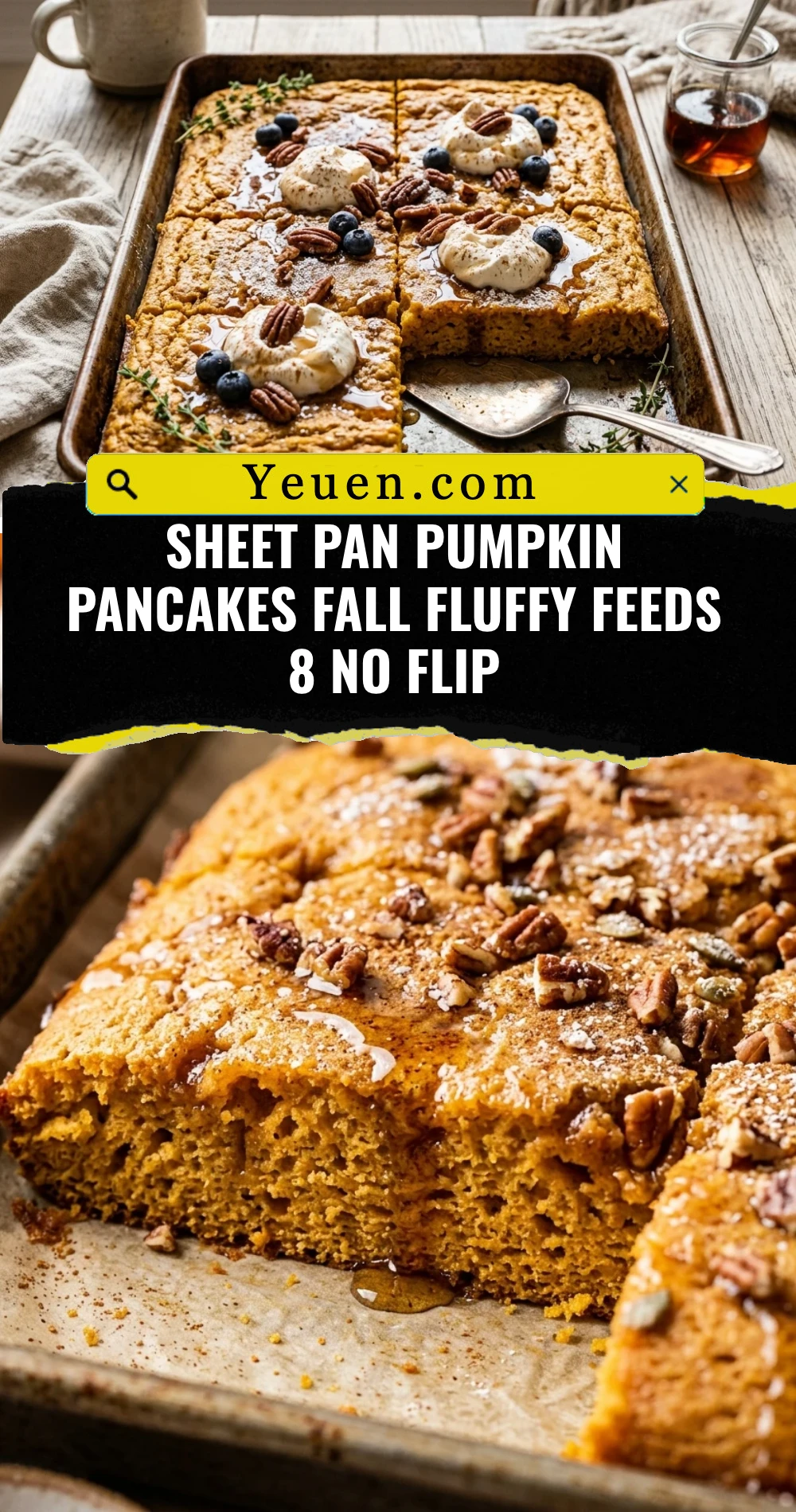 Sheet Pan Pumpkin Pancakes Fall Fluffy Feeds 8 No Flip