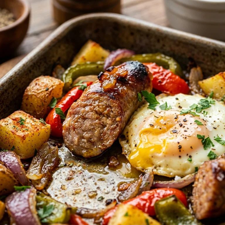 Sheet Pan Sausage And Eggs One Pan Feeds 10 Easy