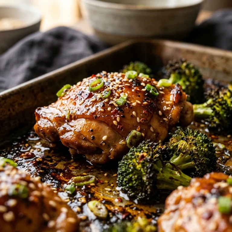 Sheet Pan Teriyaki Chicken Winter Broccoli Easy One Pan Cozy Family