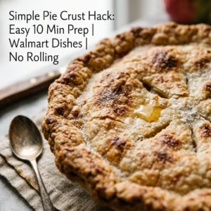 Simple Pie Crust Hack Easy 10 Min Prep Walmart Dishes No Rolling
