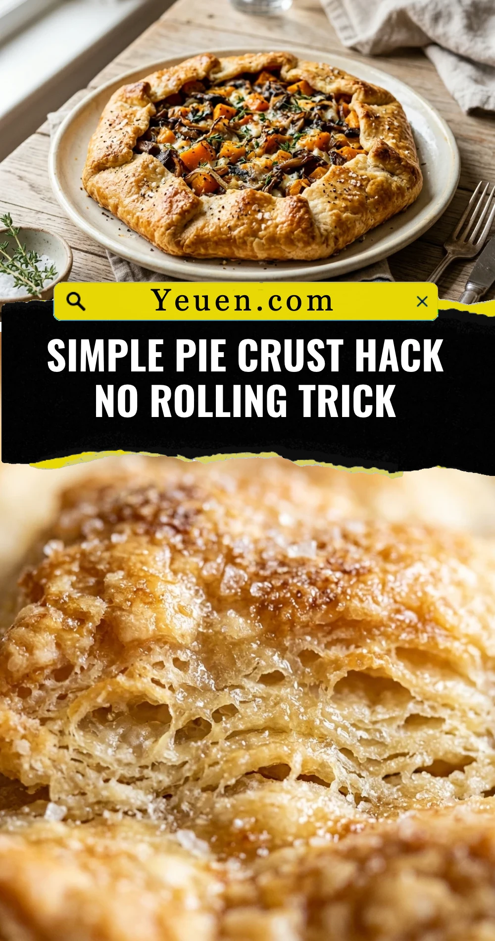 Simple Pie Crust Hack No Rolling Trick