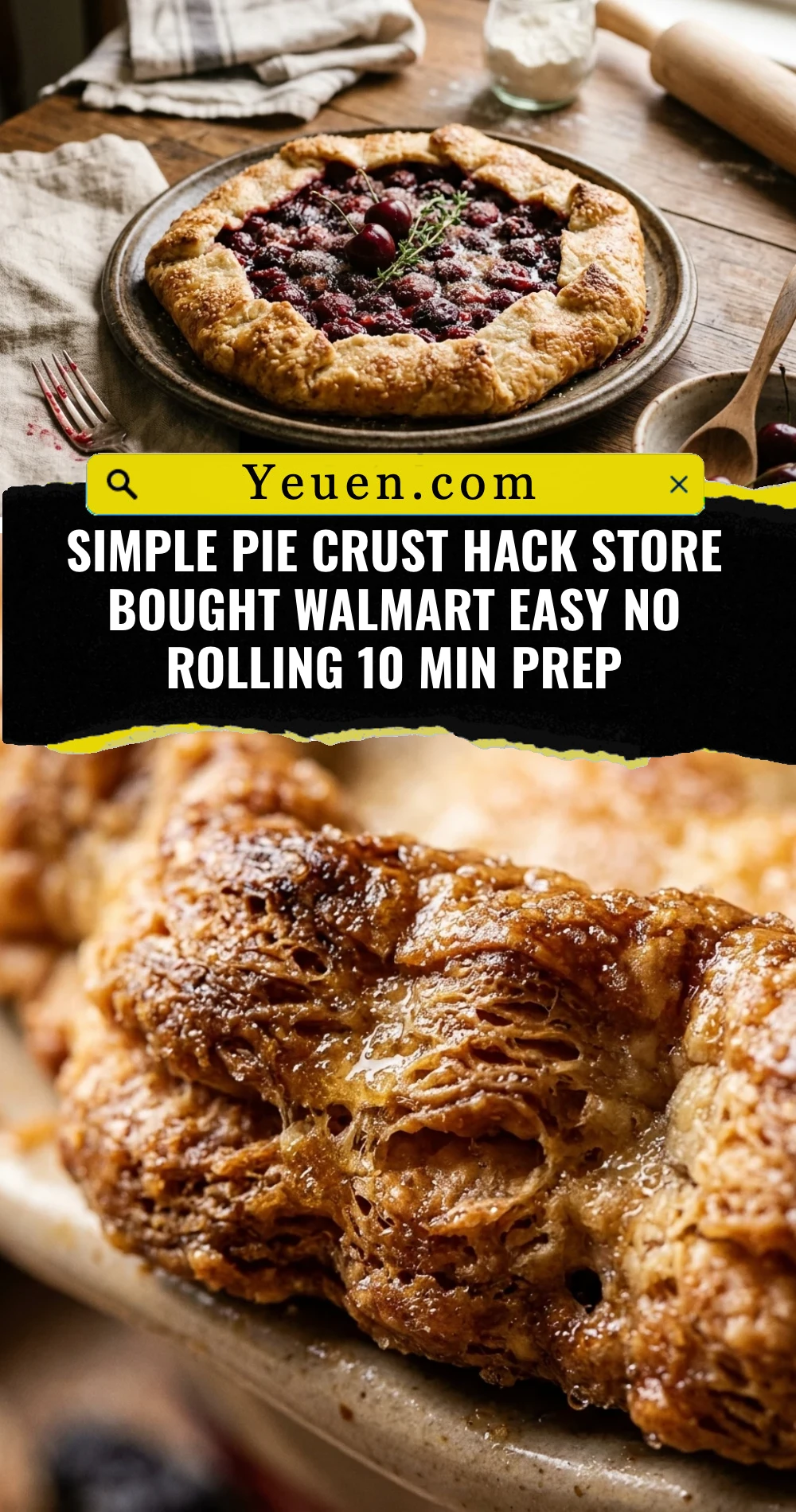 Simple Pie Crust Hack Store Bought Walmart Easy No Rolling 10 Min Prep