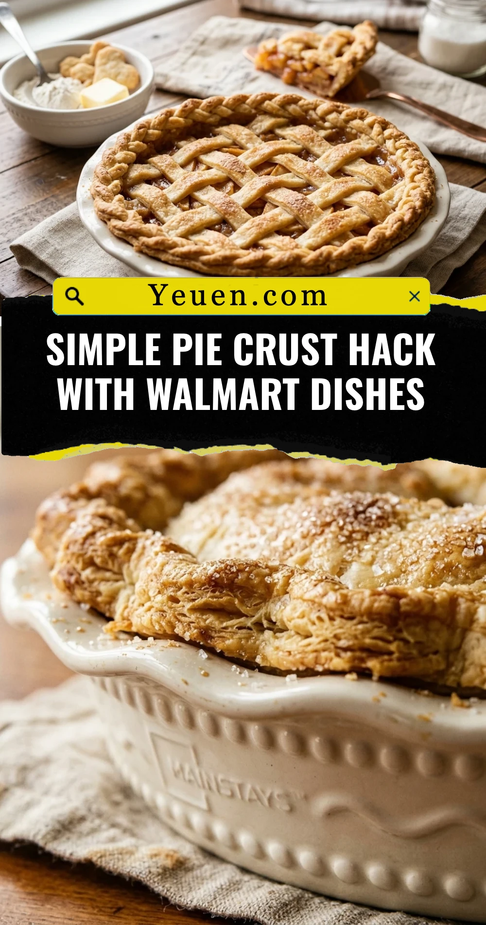 Simple Pie Crust Hack With Walmart Dishes