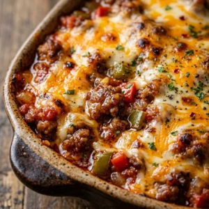 Sloppy Joe Casserole Easy Beef Cheesy Family One Dish