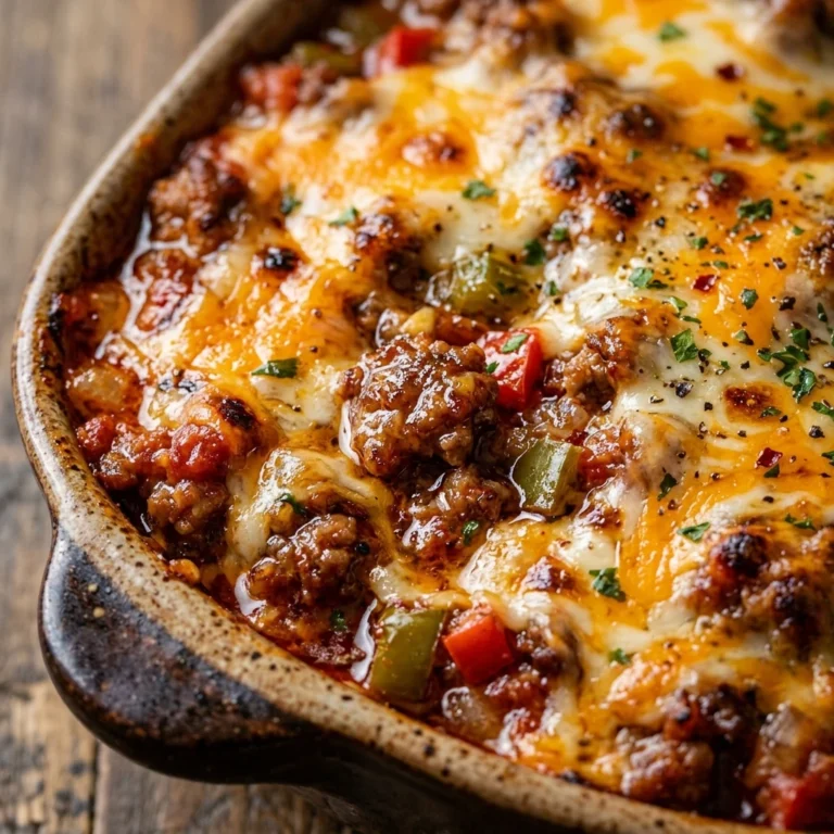 Sloppy Joe Casserole Easy Beef Cheesy Family One Dish