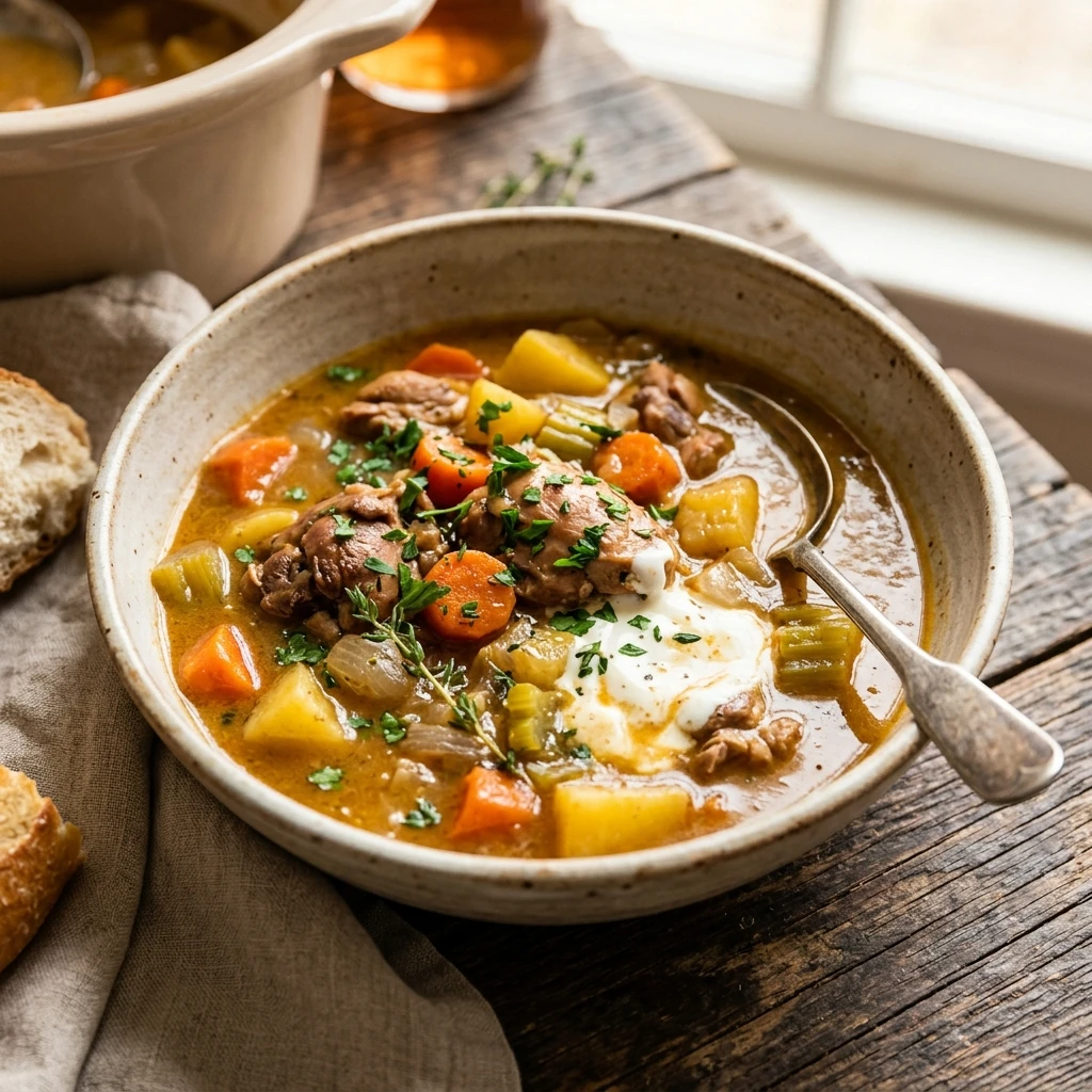 Slow Cooker Chicken Stew With Carrots And Potatoes Cozy Winter Under $20 Feeds 8