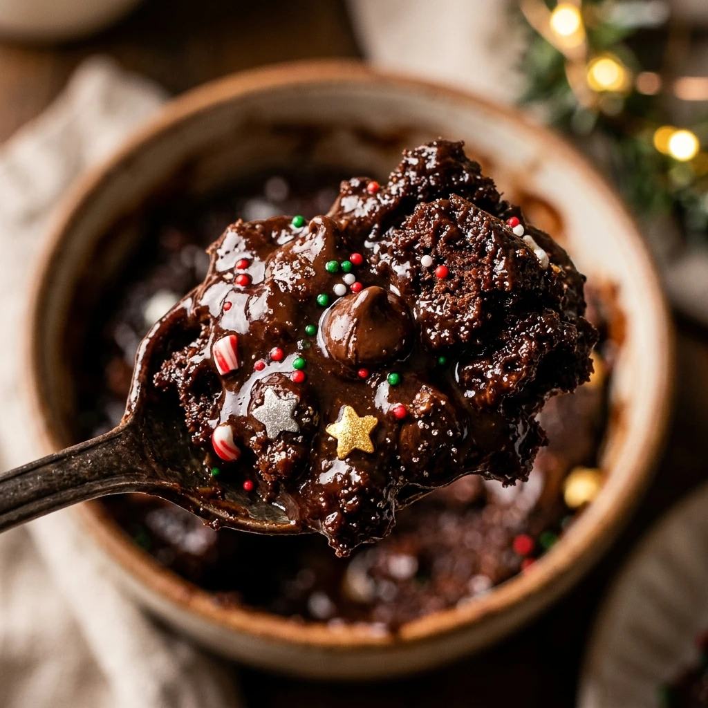 Slow Cooker Chocolate Christmas Dump Cake