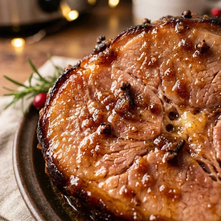 Slow Cooker Christmas Ham With Brown Sugar Glaze Cozy