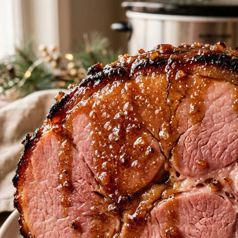 Slow Cooker Christmas Ham With Brown Sugar Glaze Feeds A Crowd Under $20