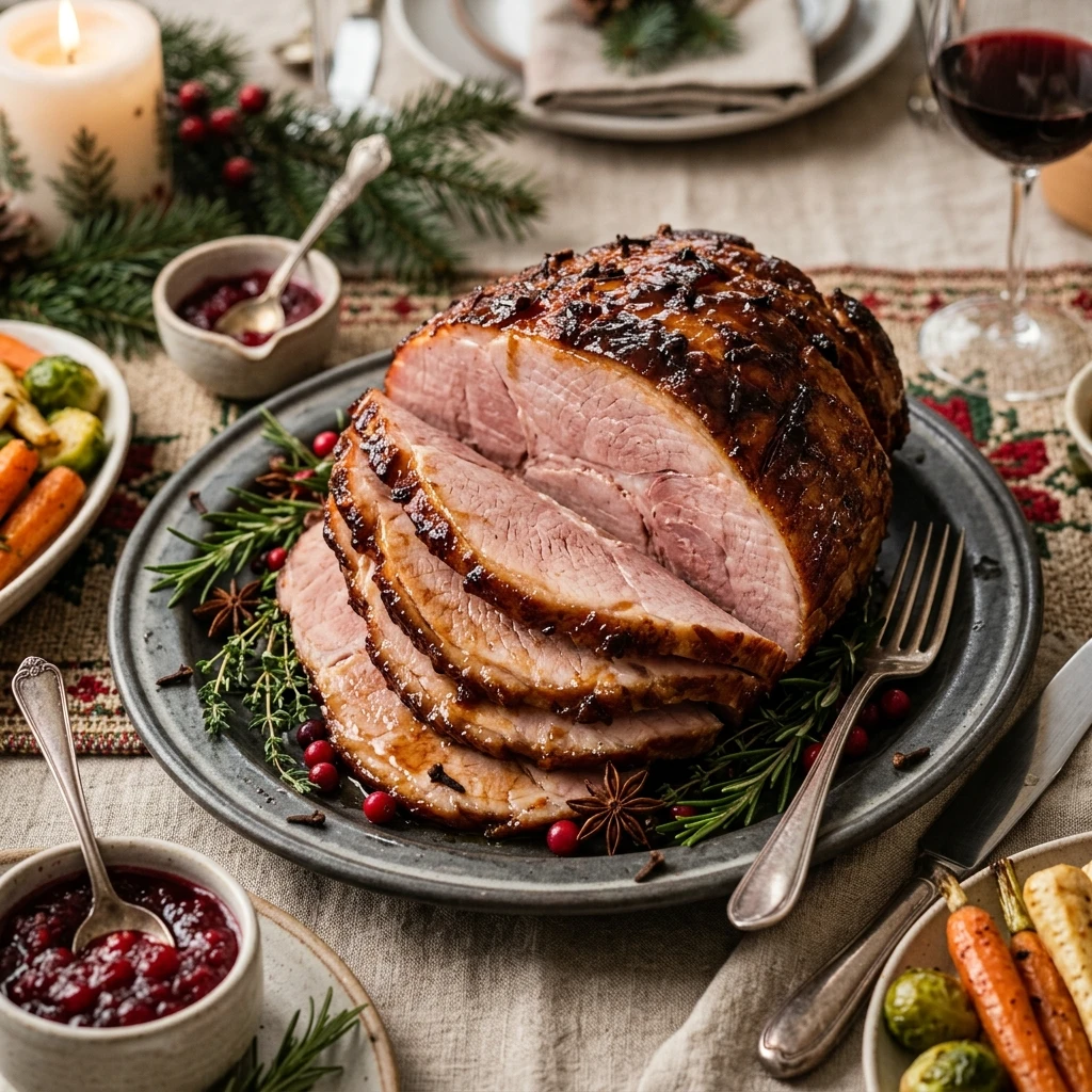 Slow Cooker Christmas Ham With Brown Sugar Glaze Feeds A Crowd Under $20