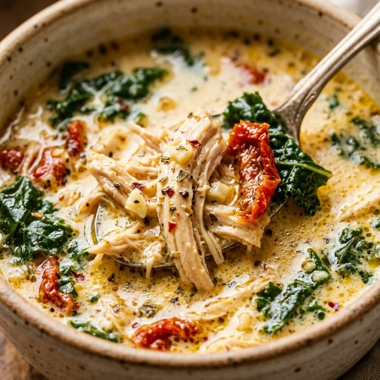 Slow Cooker Creamy Tuscan Chicken Soup Cozy Winter Dinner