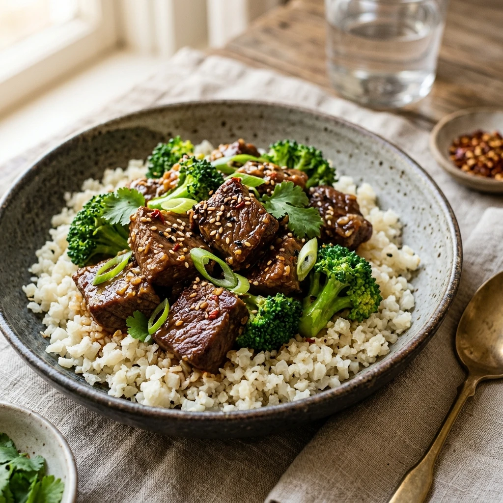 Slow Cooker High Protein Beef And Broccoli Low Carb