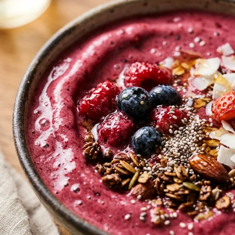 Smoothie Bowl Thick Creamy Easy Breakfast Bowl High Protein
