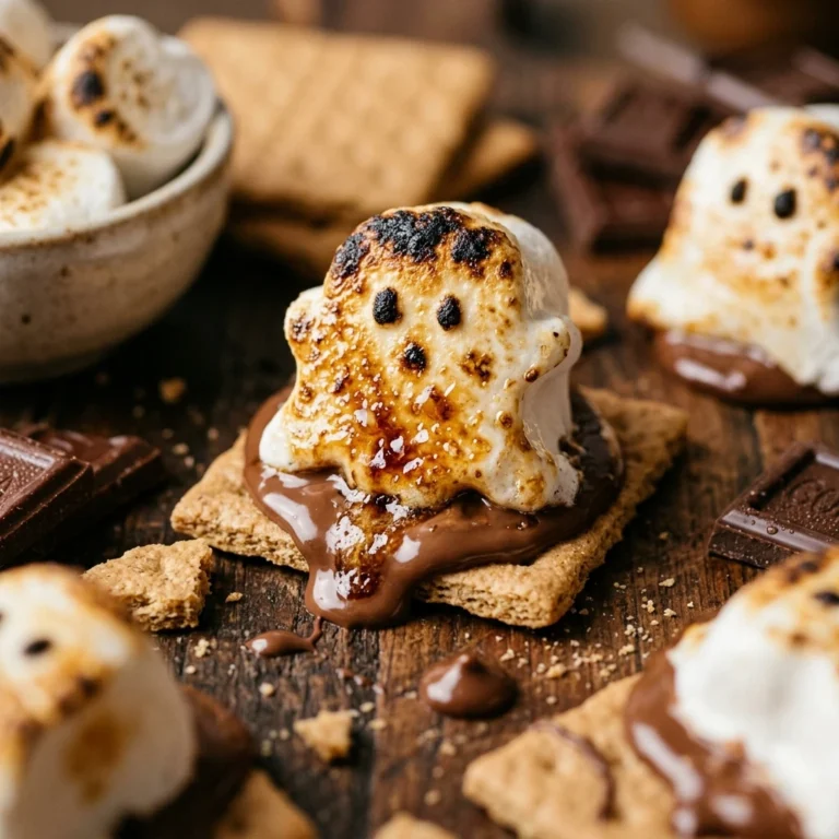 S'mores Dinner Board With Ghost Marshmallows