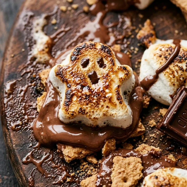 S'mores Dinner Board With Ghost Marshmallows