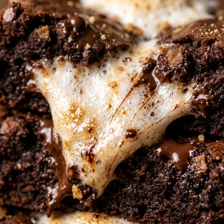 S'mores Stuffed Brownies Gooey Marshmallow